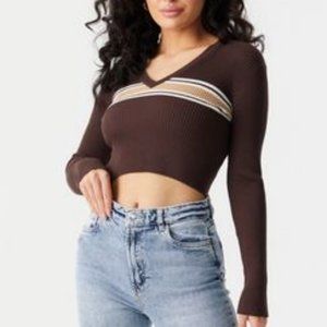 Urban Planet Varsity Stripe Top